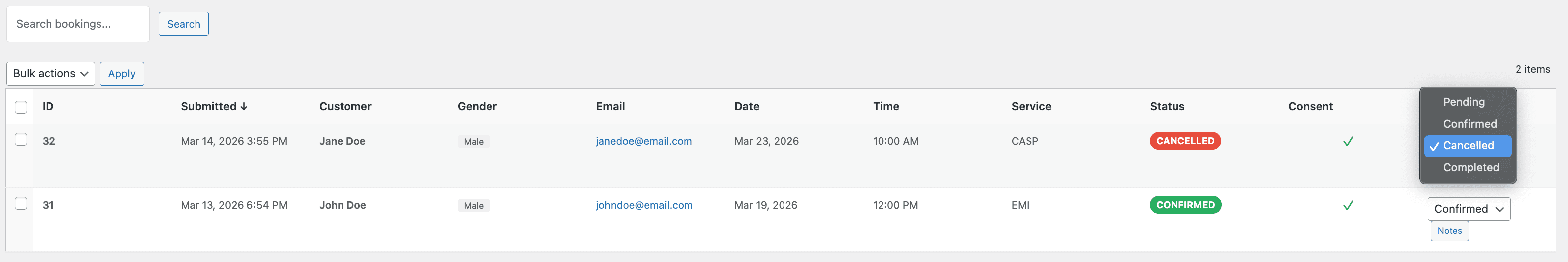 Leads Management & CSV Export — part 2